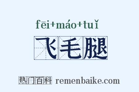 飞毛腿是什么意思的图片